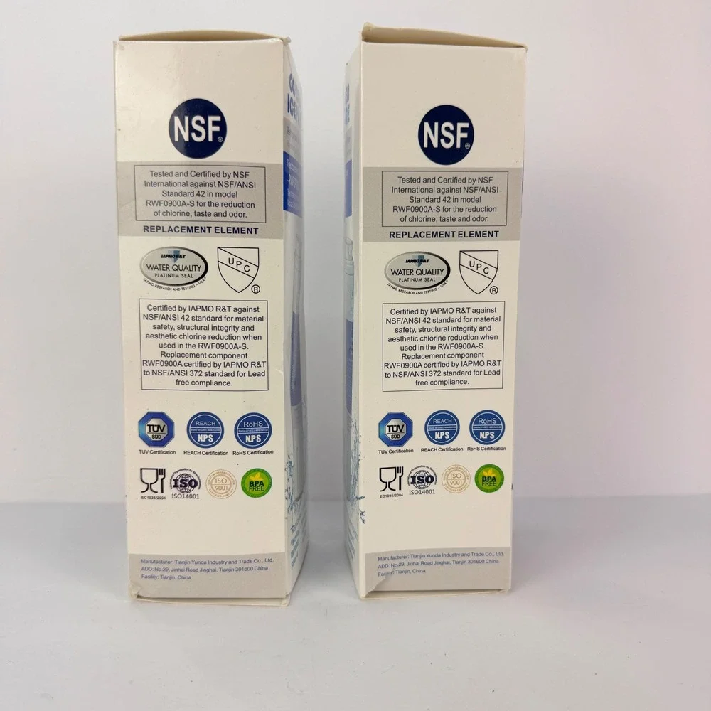 2 GOLDEN ICEPURE Refrigerator Water Filter Replacement UKF8001‎ EDR4RXD1